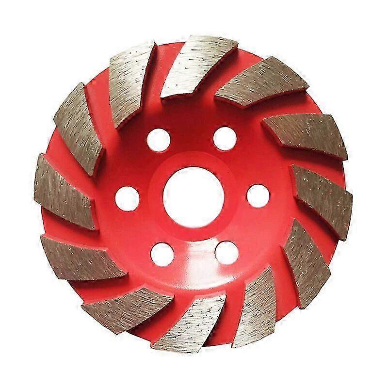 Diamond Grinding Wheel Segment for Granite & Stone - 100mm Outer Diameter (Red)