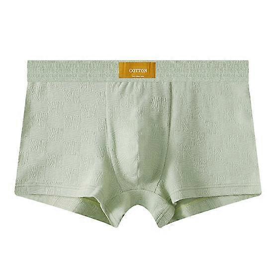 תחתוני בוקסר לגברים גיזרה בינונית רחבה חגורת מותן אלסטית מכנסיים קצרים בגזרה רזה תחתונים בצבע אחיד תחתוני U-קמורים נושמים