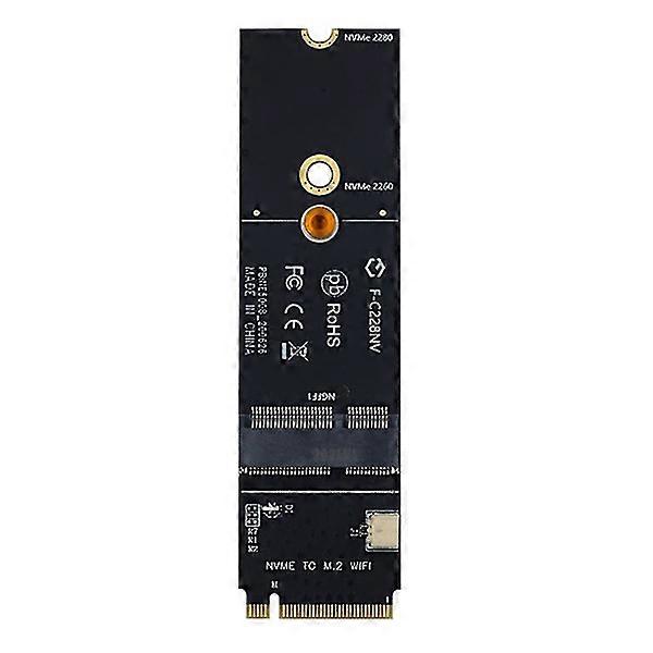 Wireless M.2 A+E Key Slot to M.2 M Key Wifi Bluetooth Adapter for AX200 9260 Bcm94352Z Card NVMe PCI Express SSD Port