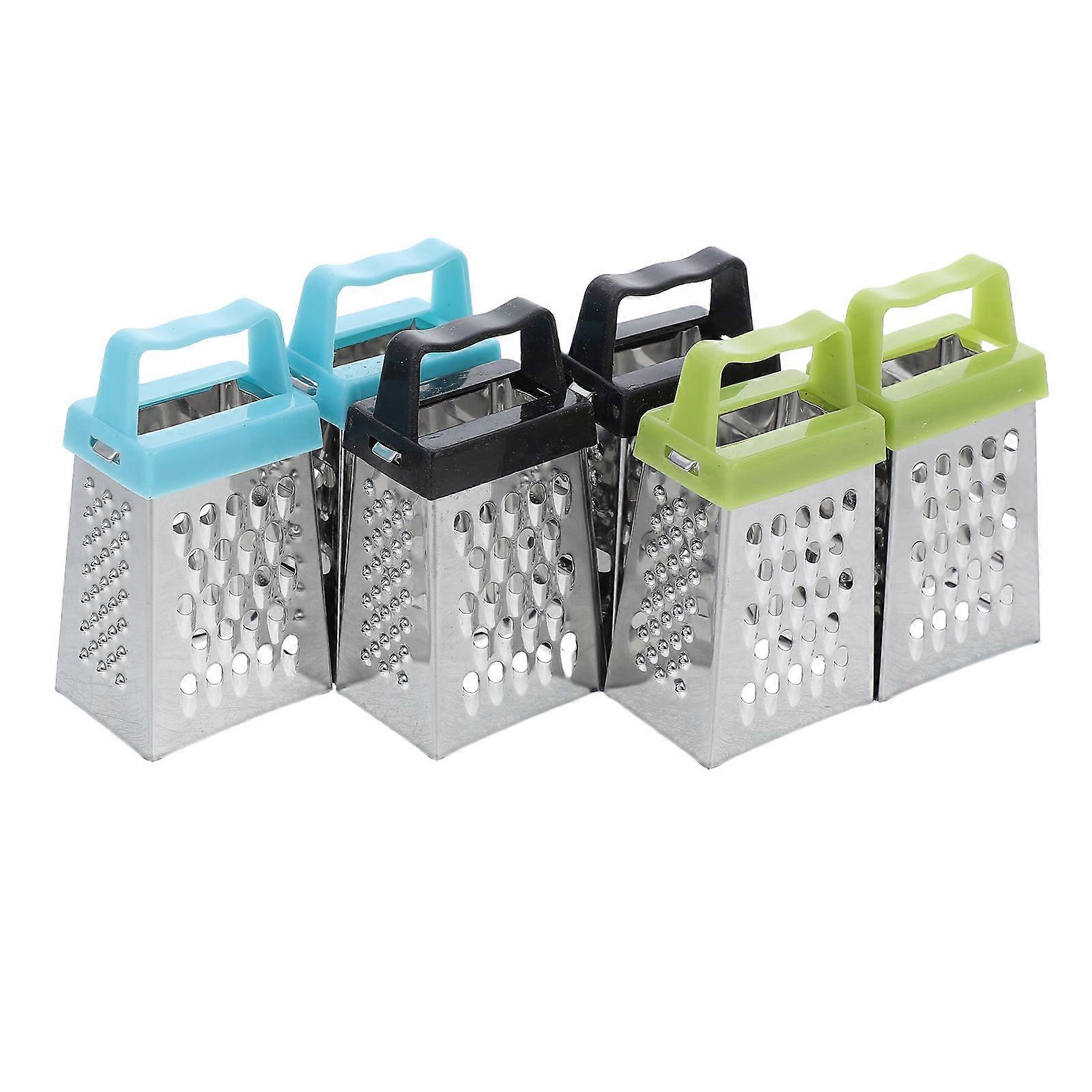 Compact 4in1 Mini for Fruits Vegetables Cheese with Stainless Steel and Comfortable Plastic Handle Assorted Color