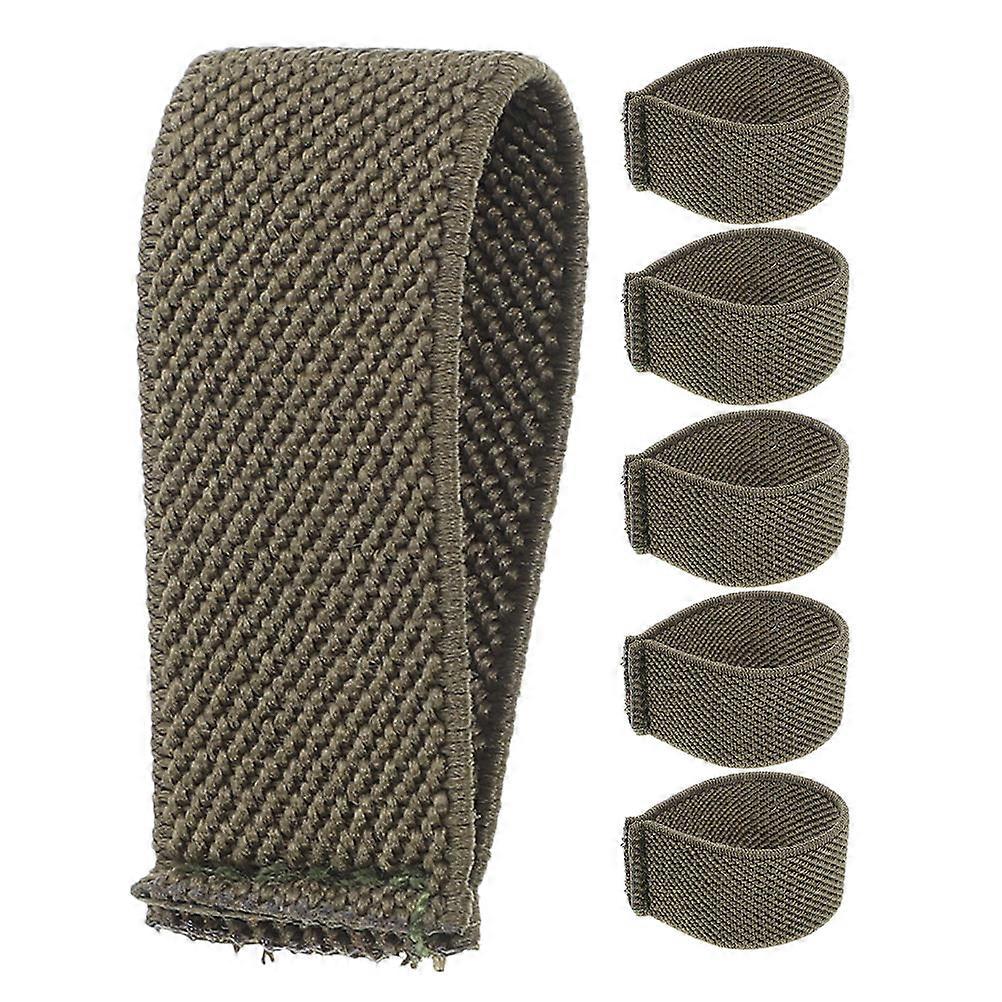Raindrops 6pcs Wide Straps Keepers Elastic Webbing Belt Holders Backpack Band Loop Organizers