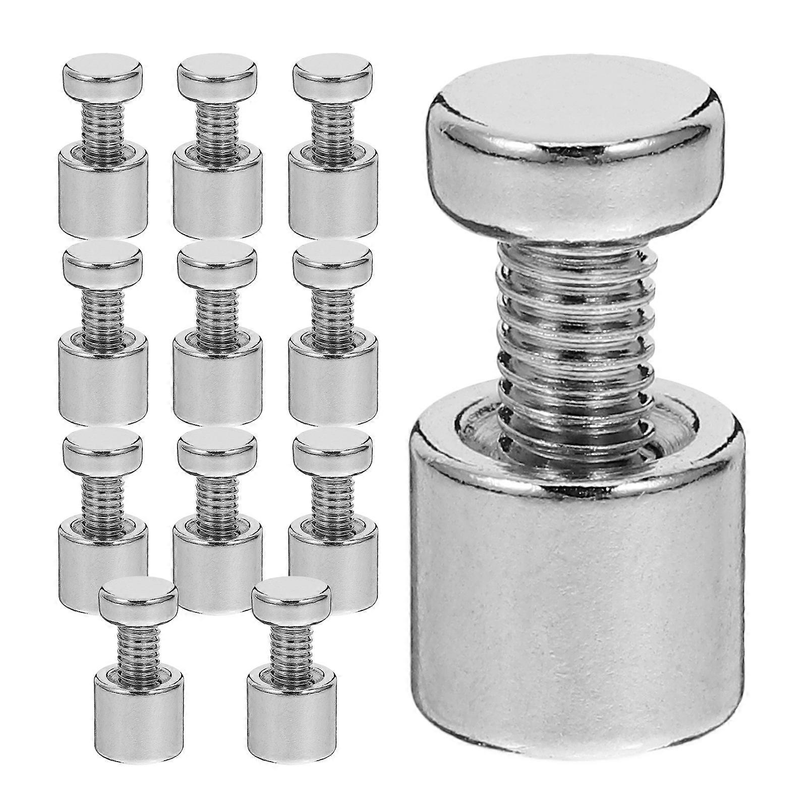 12 Sets Screws for Frame Fixings, Wall Mounting Hardware for Photo Frames and Signs, Lightweight and Easy to Use for Indoor and Outdoor Advertising