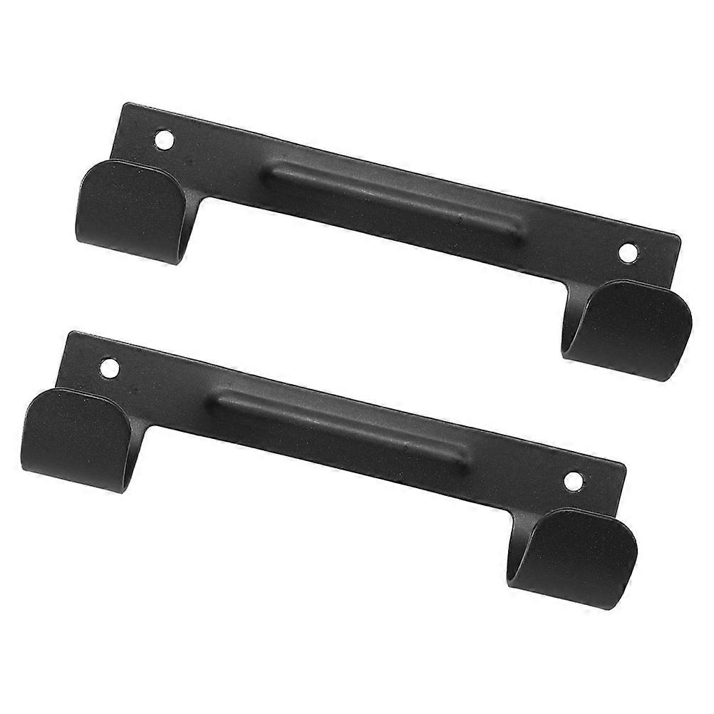 Heavy Duty Wall Mount Ironing Board Hanger – Space Saving Double Hook Design for Storage – 2pcs Utility Accessory