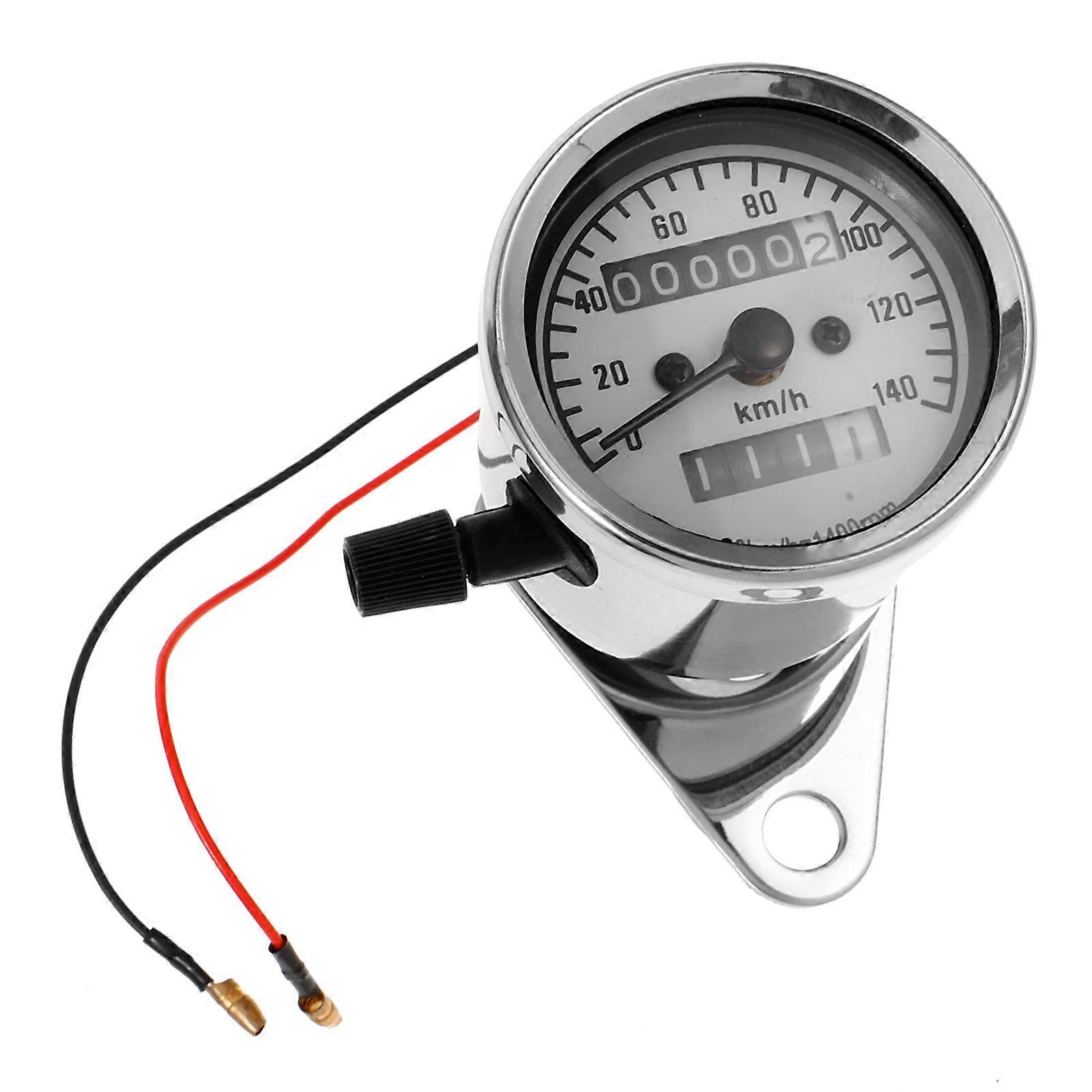 Motorcycle Speedometer Gauge Compact Design For Motorcycle Vehicle Usage Monitoring Iron Plating 1Set