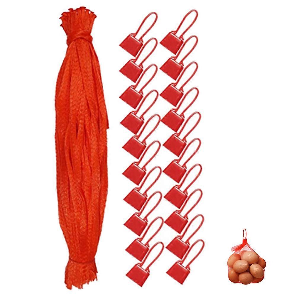 100 Sets of Reusable Mesh Storage Bags Grocery Bags for Packing Eggs