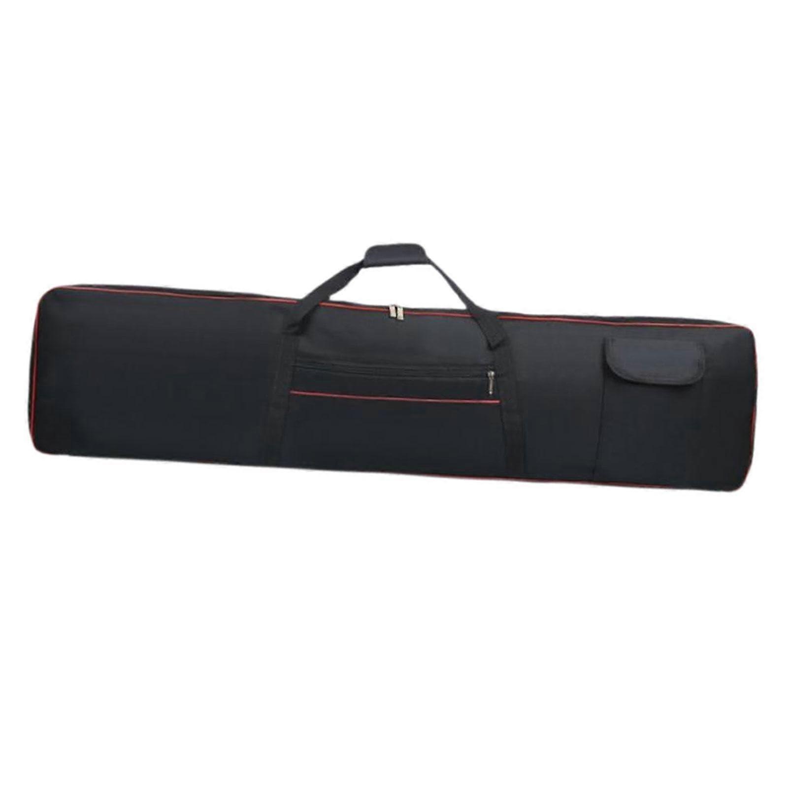 Waterproof 88 Key Keyboard Case 136 X 33 X 17 Cm With Pouch Black For Keyboard And Piano Gig Bag For Music Studio
