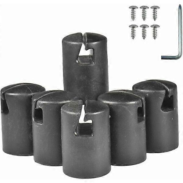 Set mit 6 Trampolinfeder-Abdeckkappen, Universalkappe für 1,26''/32mm Gestänge