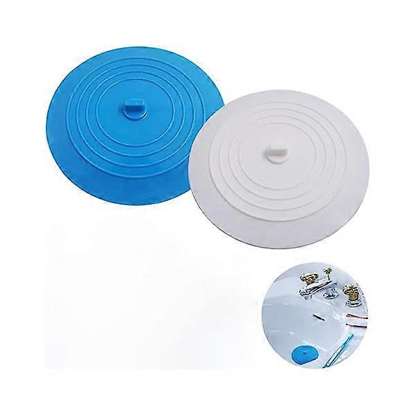 Fürdődugó csomag (fehér és kék), univerzális 15 cm-es fürdőkád