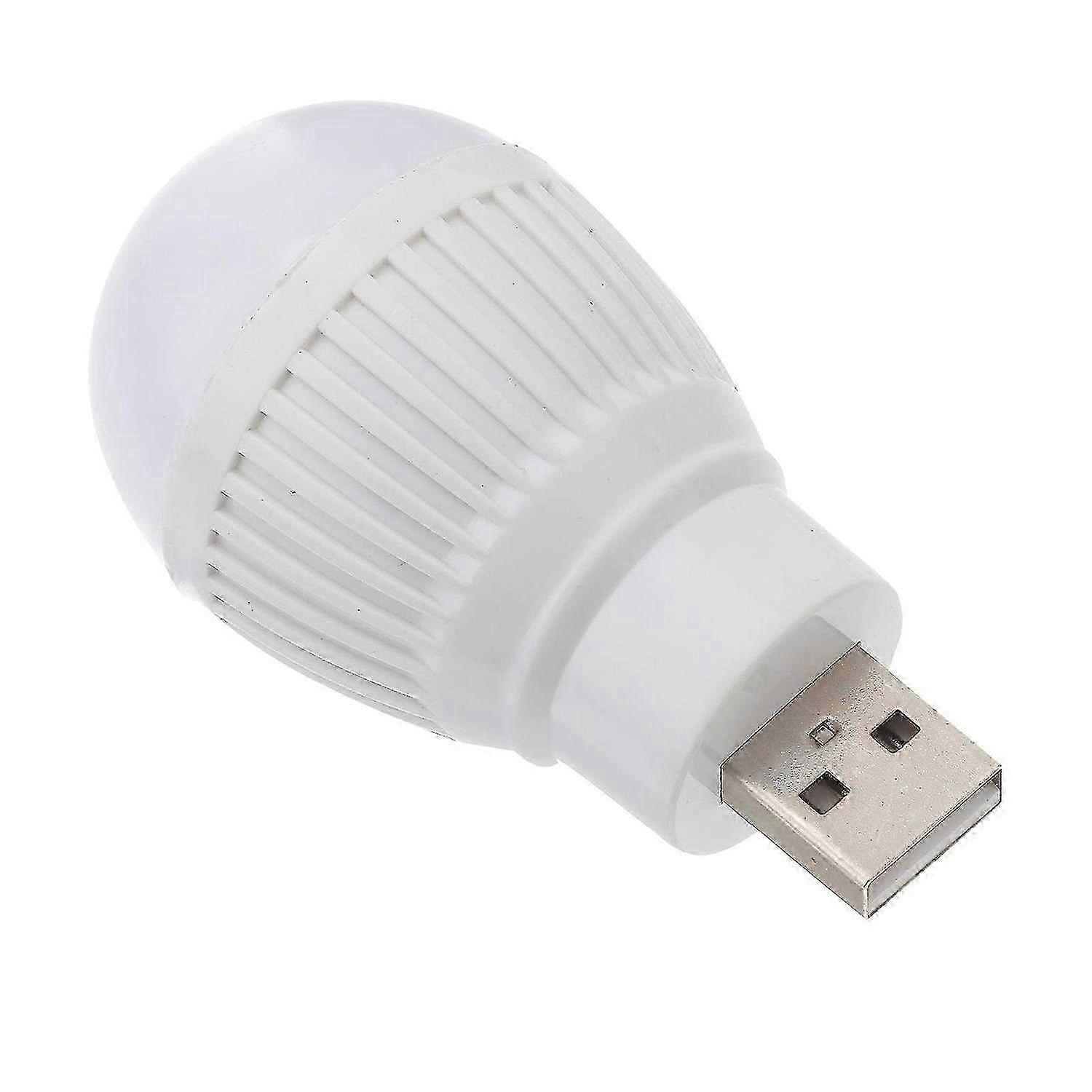 Mini Portable USB LED Night Light Bulb Lamp for Reading - Random Color with Energy-Saving and Adjustable Brightness
