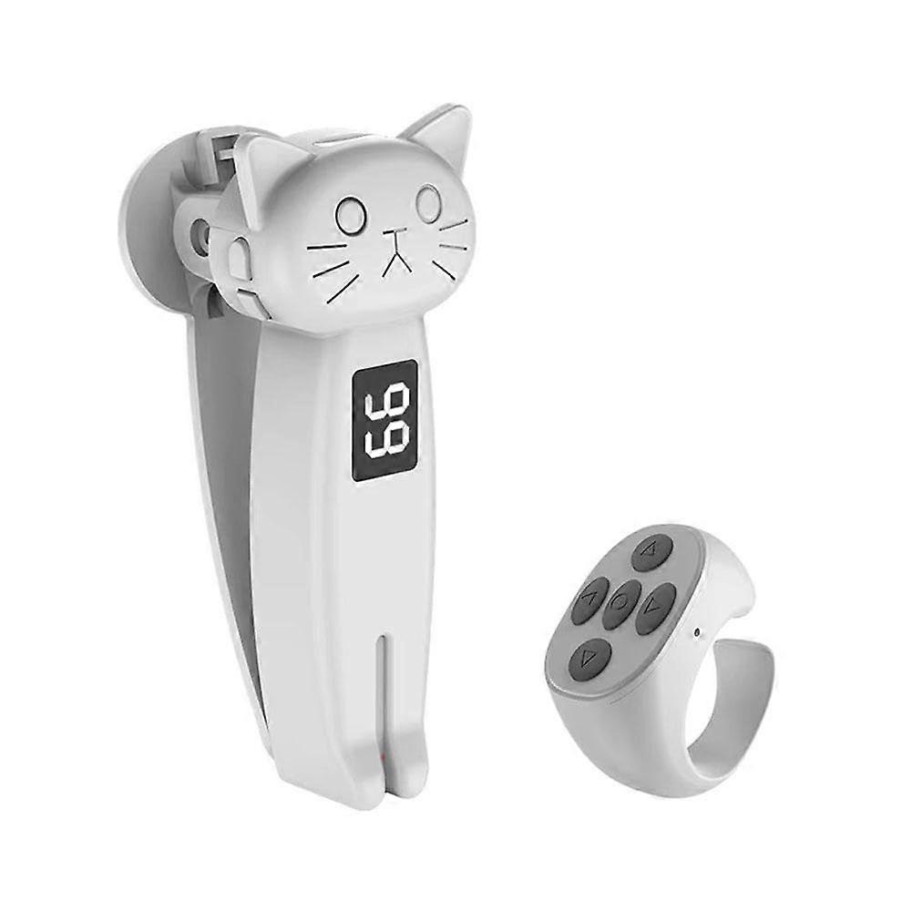 Remote Page Turner For Kindle Paperwhite BluetoothCompatible5.3 Smart Cute Screen For Gaming Phone L4Y7 Auto Clicker Li White 1set
