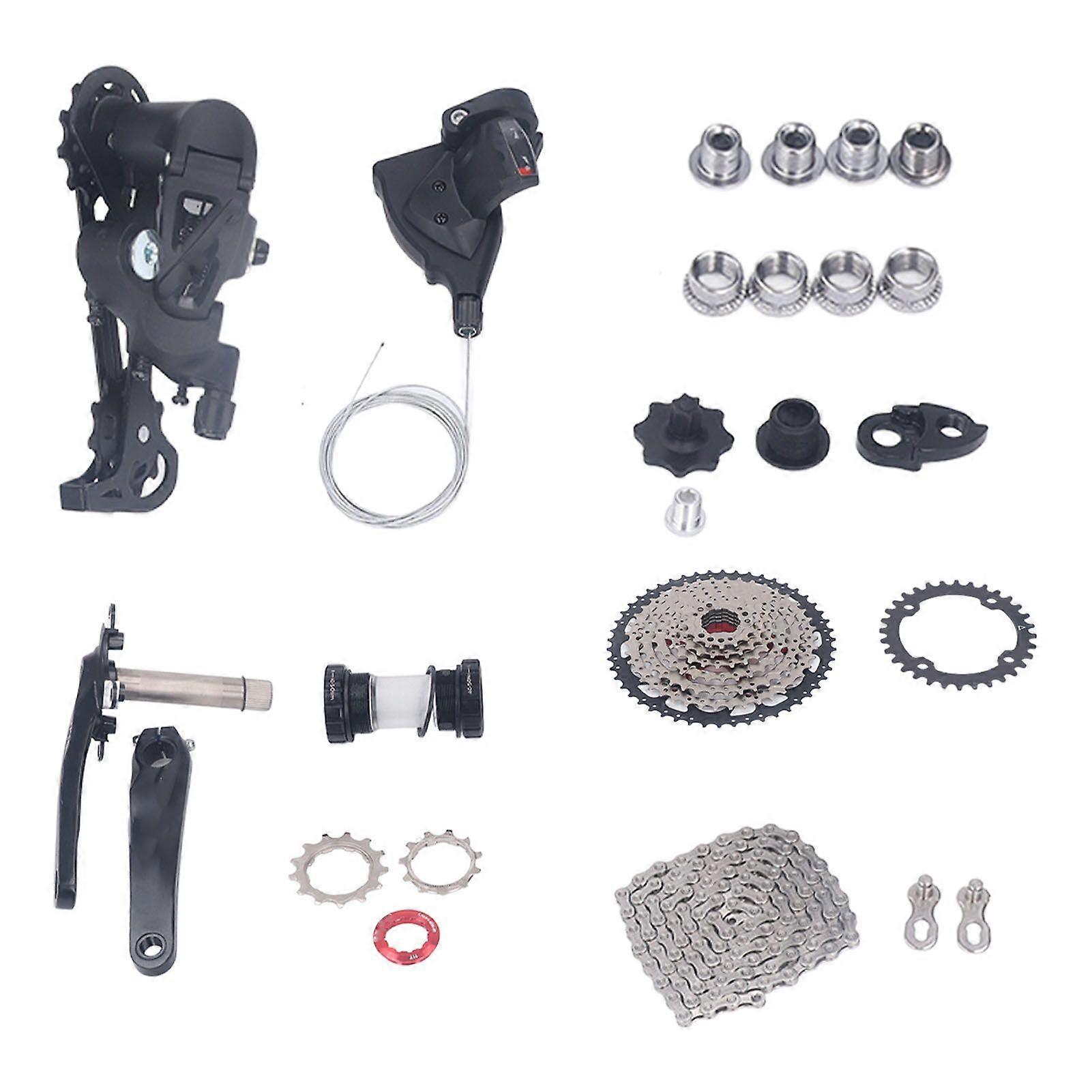 Bike 9 Speed Groupset 50T Flywheel Bike Shift Kit Derailleur Crankset Accessories Set για τροποποίηση 32T Chainring