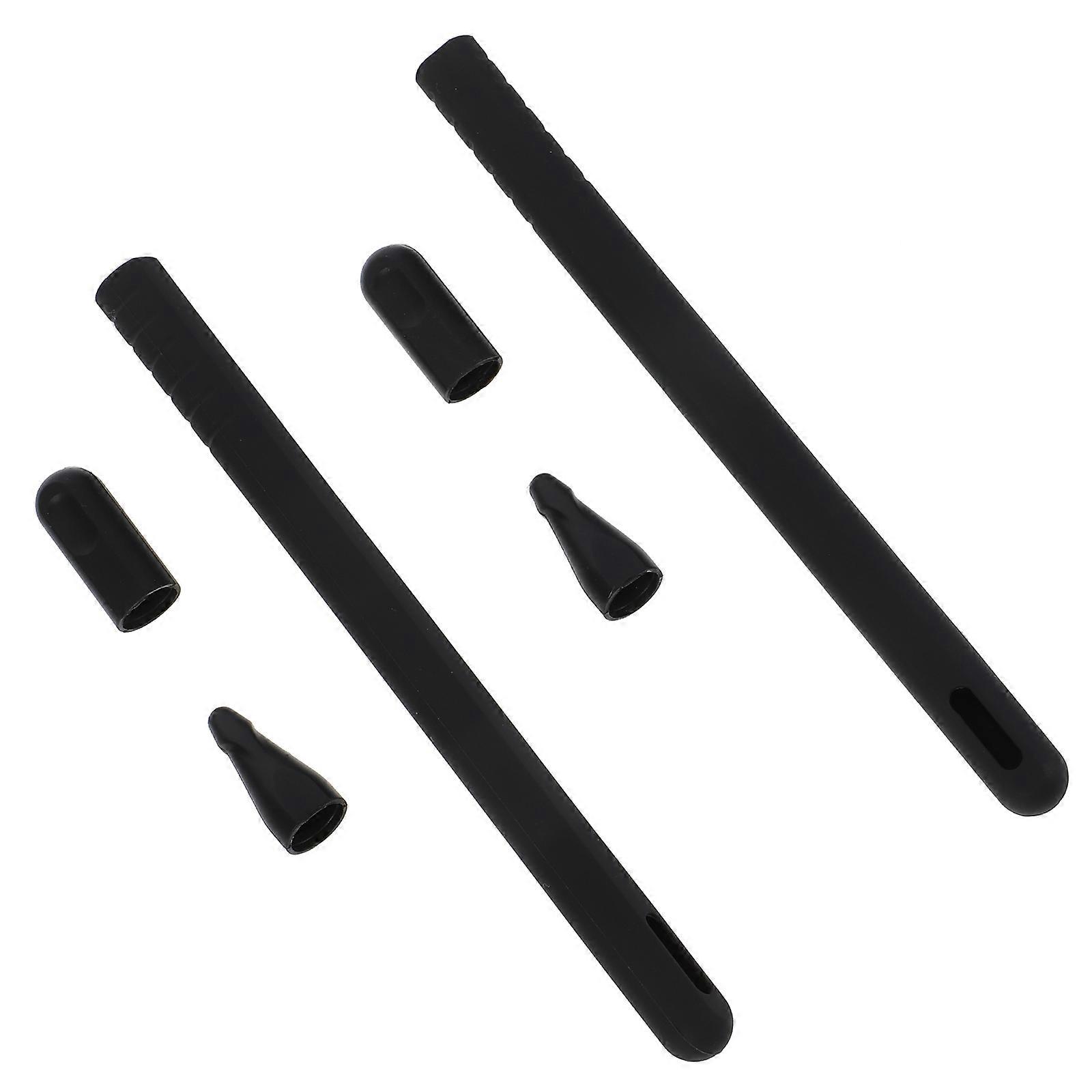 Capa de caneta de silicone Stylus Emparelhamento sem fio Usuários de viagem compatíveis com lápis 2 design ergonômico 6 unidades