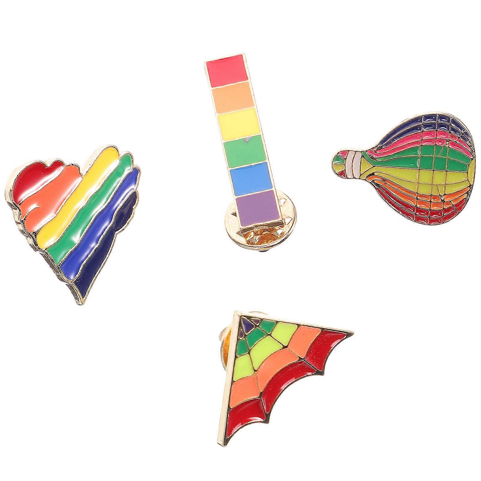 Decorative Brooch Pin 4Pcs Chic Backpacks Pin For Community Daily Wear Various Styles