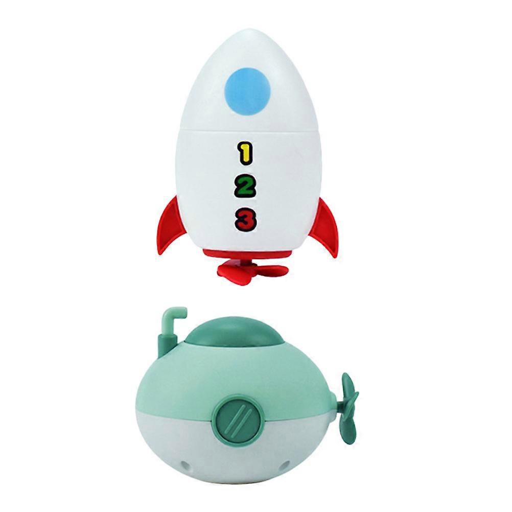 Submarine Toy For Kids 2Pcs Assorted Color Bath Time Recreation Accessories Shape Offers Fun