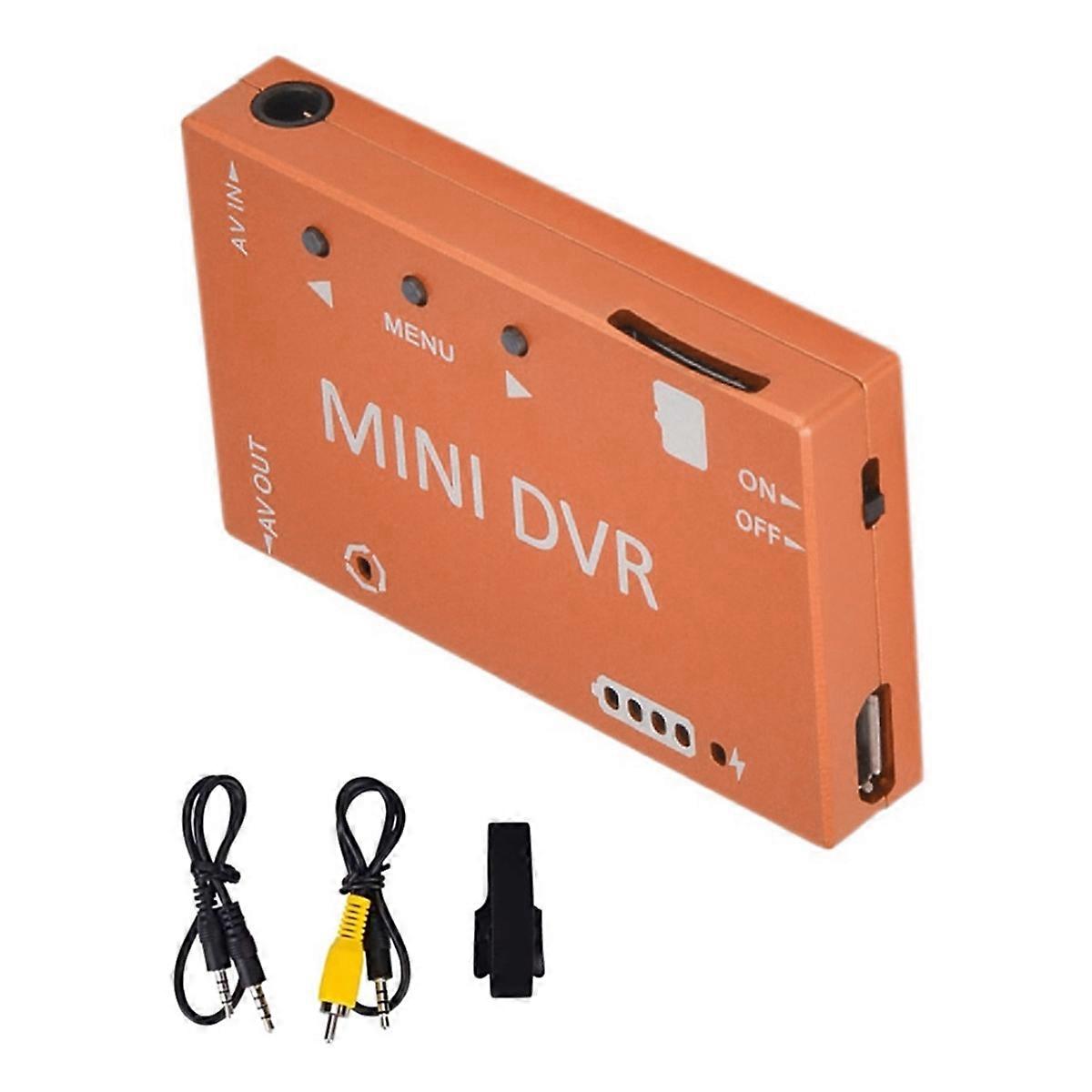 وحدة جديدة مصغرة DVR Fpv NTSC / PAL قابلة للتحويل المدمج في البطارية الفيديو الصوت FPV مسجل لنماذج RC