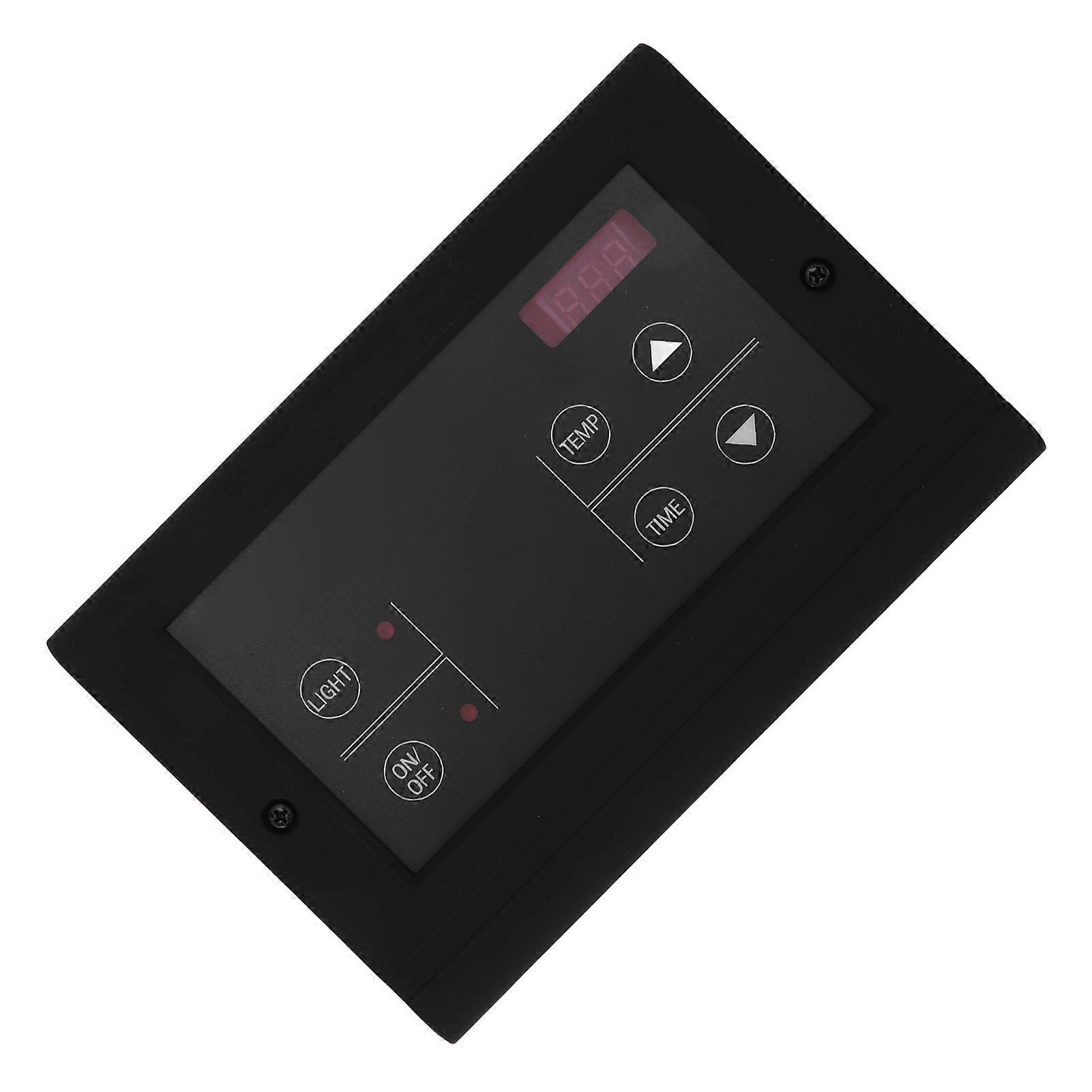 Sauna Room Temperature Controller Wall Mount Wet Steam Generator Controller for Household Black 