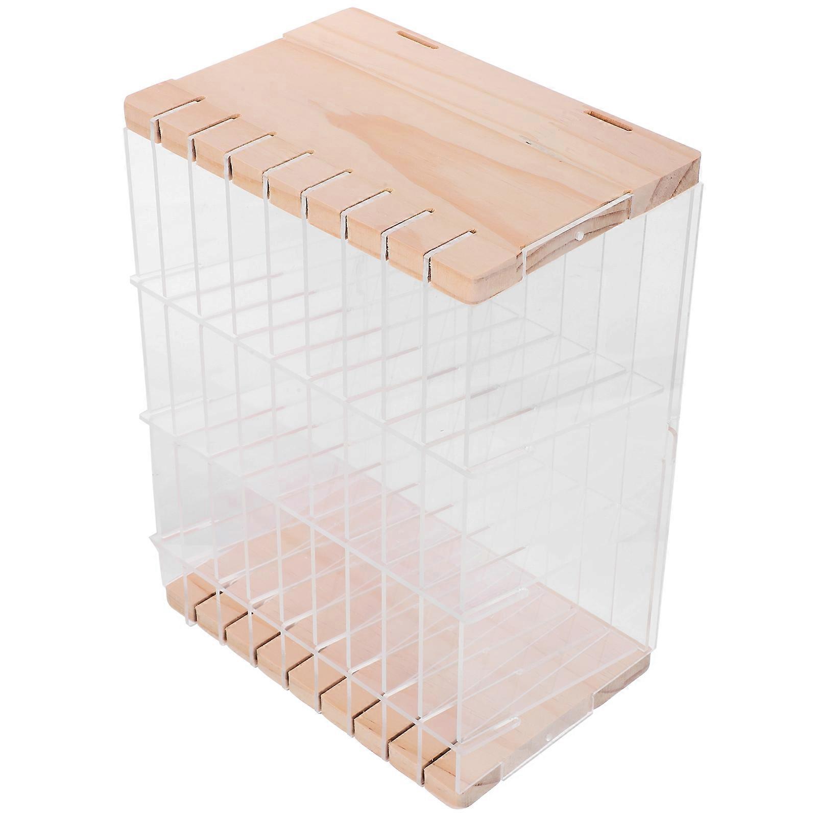 Office Supplies Desk Organizer Multi-functional Storage Rack Suitable For Home Study Classroom Transparent Acrylic 1Set
