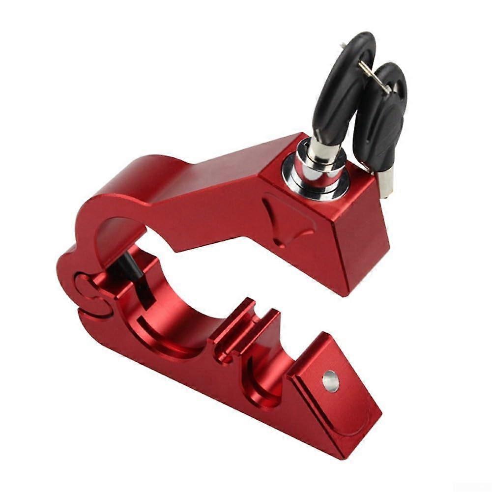 Compact Lightweight Motorcycle Helmet Lock, Easy to Attach and Use, Durable Material, Red Color