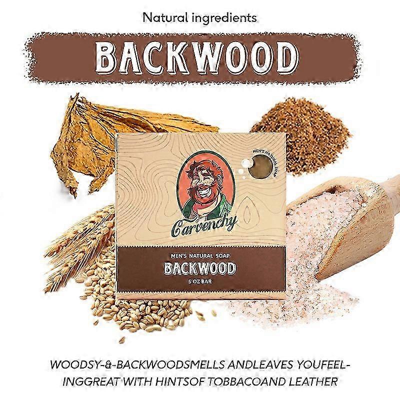 Men's Natural Bar Soap from Moisturizing Soap Made from Natural Oils - Cold Process - Exfoliating So