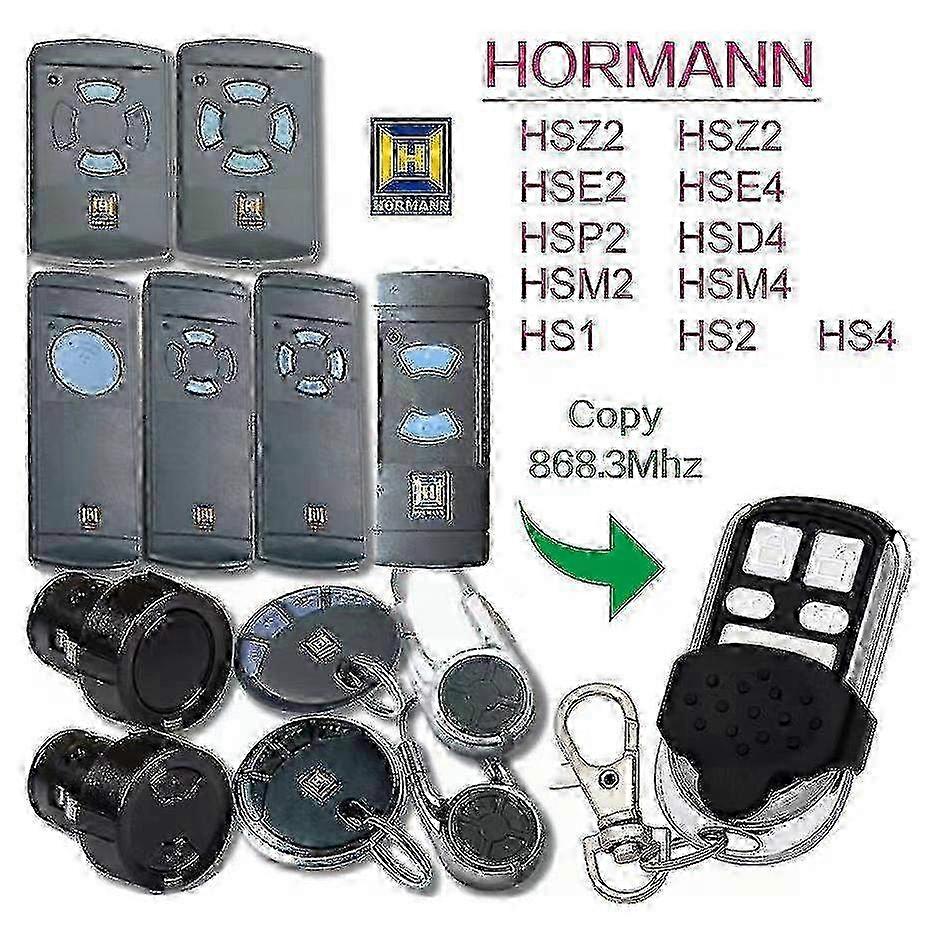 868mhz Garage Door Command Duplicator Hormann Hsm2 Hsm4 868 Remote Garage Gate Control