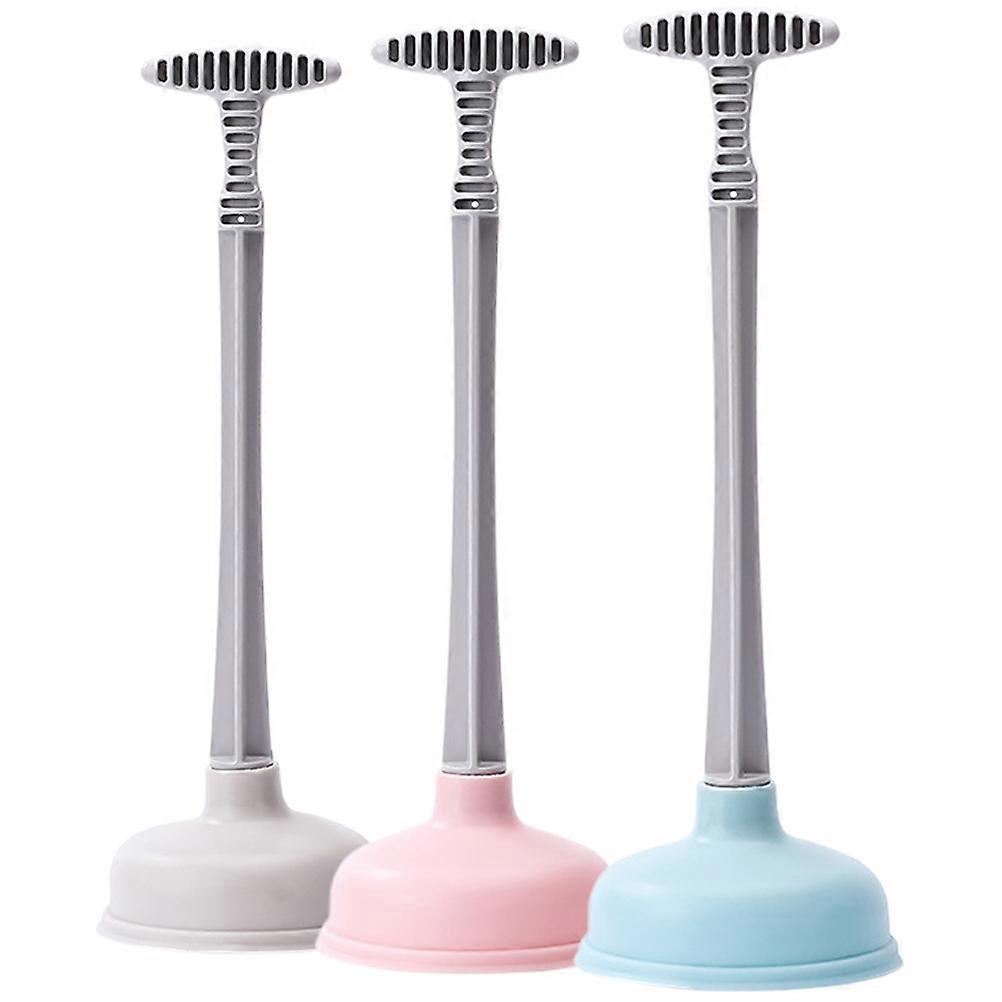 Sink Plunger 3Pcs Heavy Duty Bathroom Tools Cup Shape Clean Suction Office Use Practical