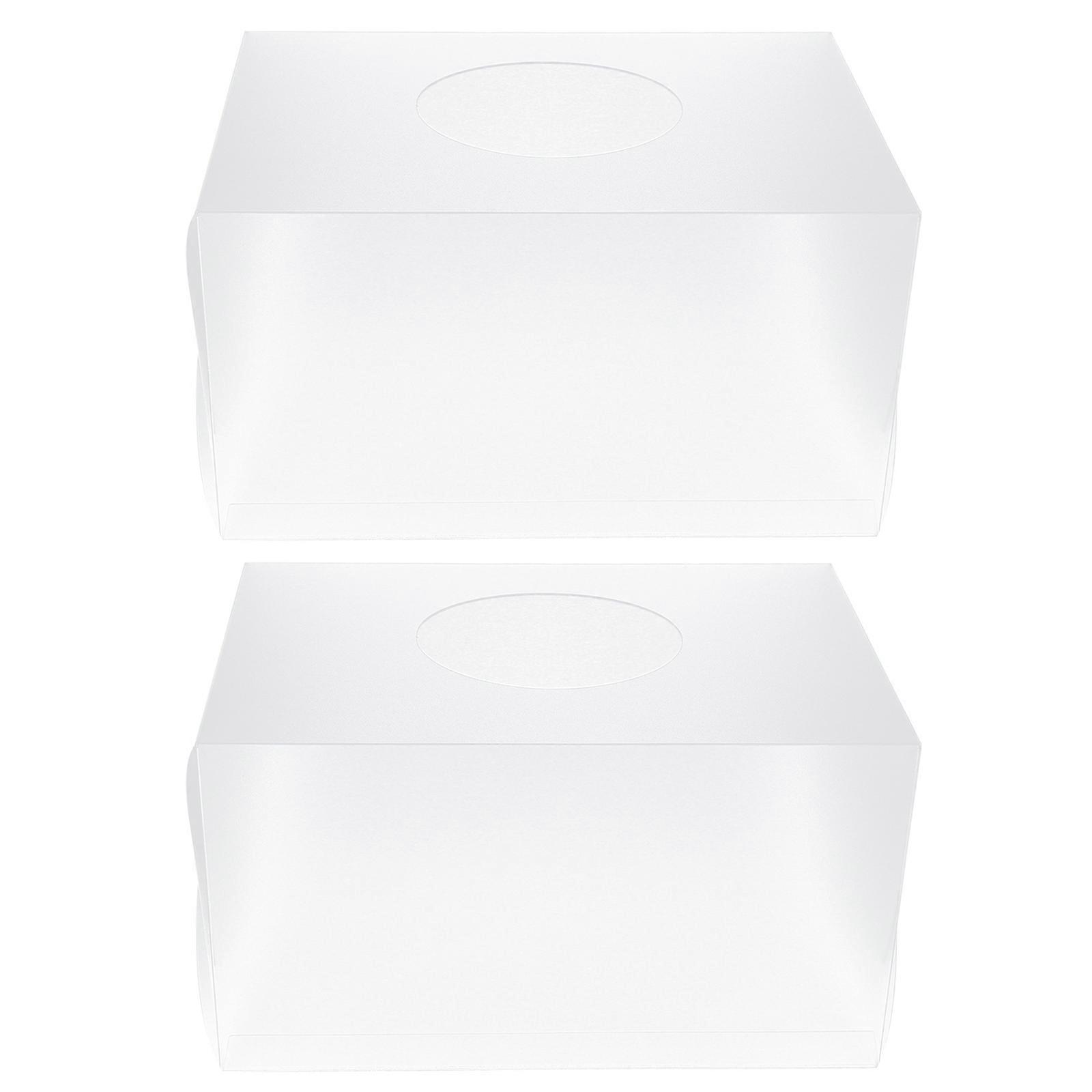 Clear Plastic Raffle Ticket Box For Game Props And Annual Meetings 22X16X12CM Decorative Design