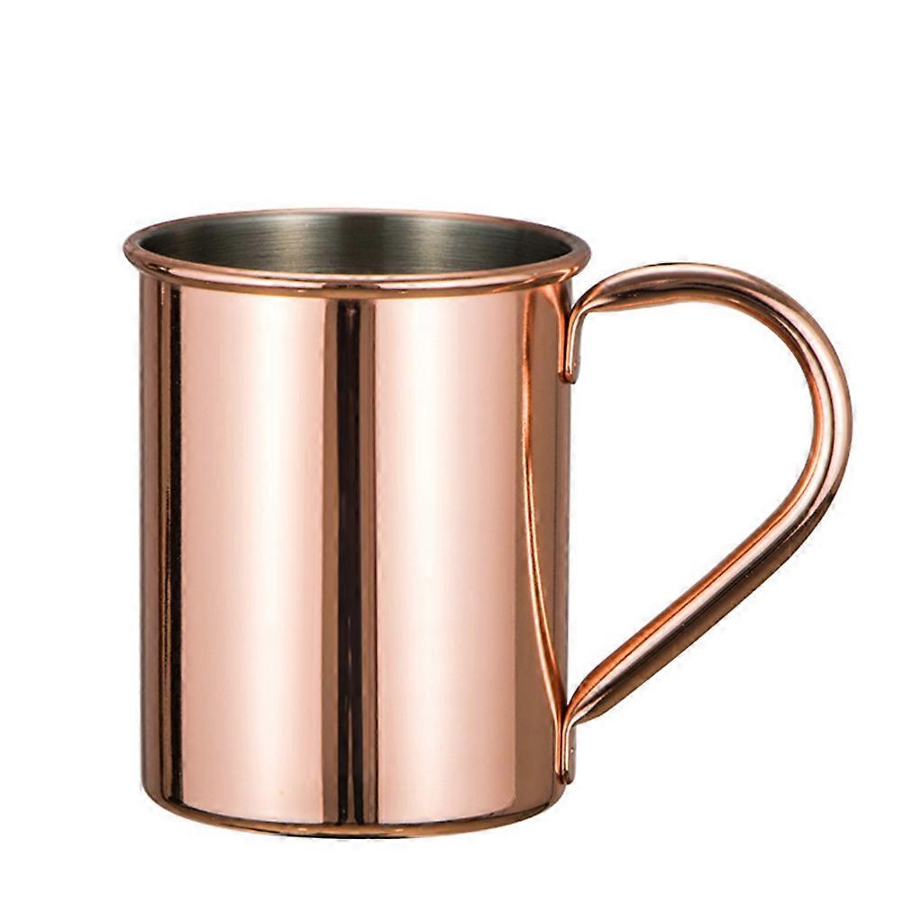 Portable Coffee Mug Mug 420ml Matte Camping Accessory Rose Gold Color Smooth Edges 1Set