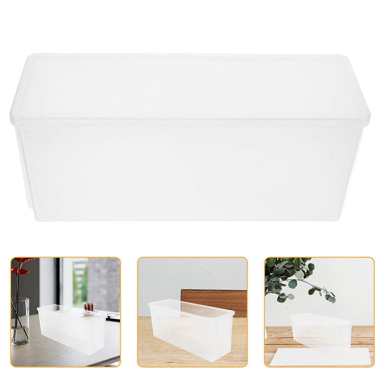 Transparent ABS Display Box for Doll Figure Storage Perfect for Collectibles and DIY Projects