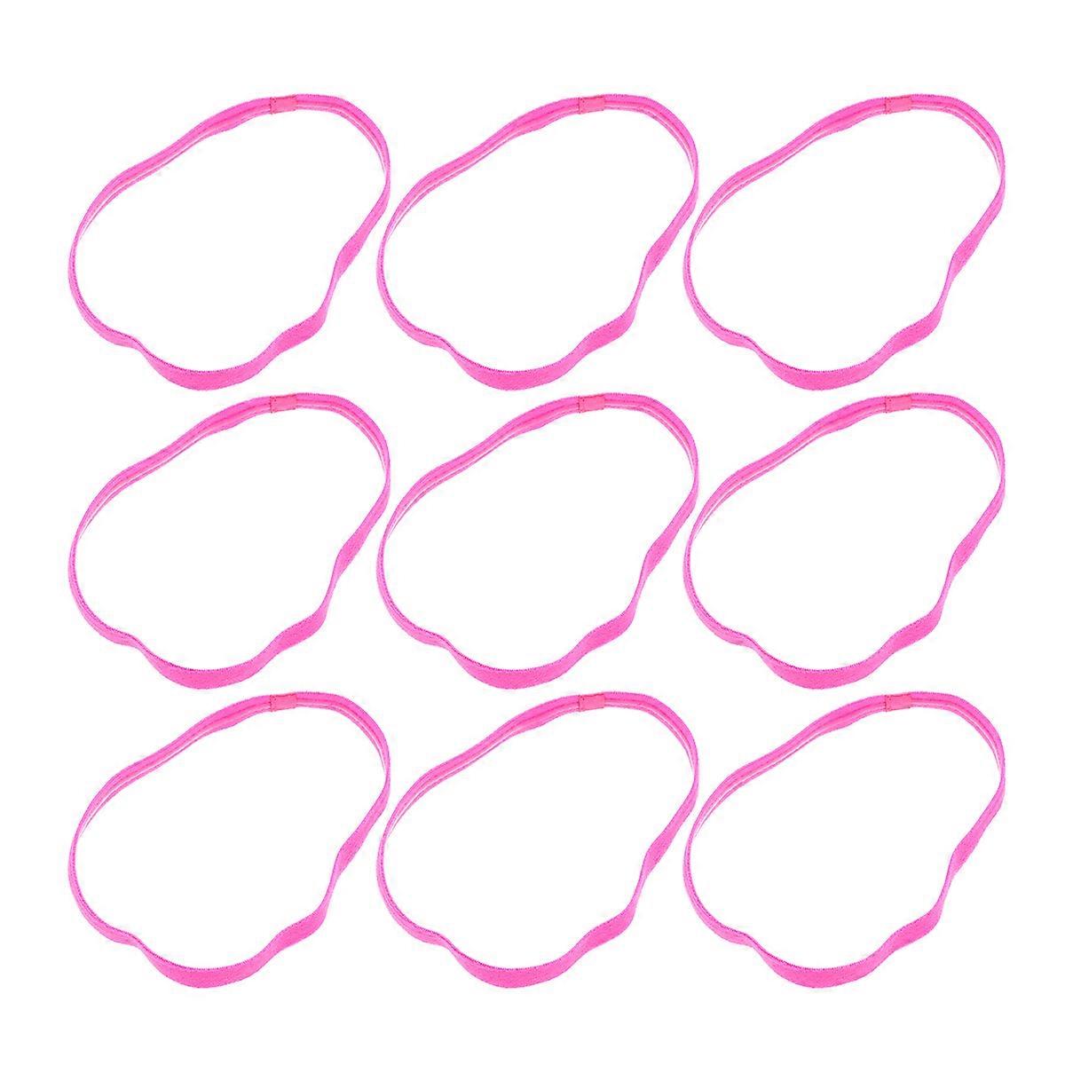 Athletic Sweatband Rosy Headband Offering Non-Slip Performance For Yoga And Football Use