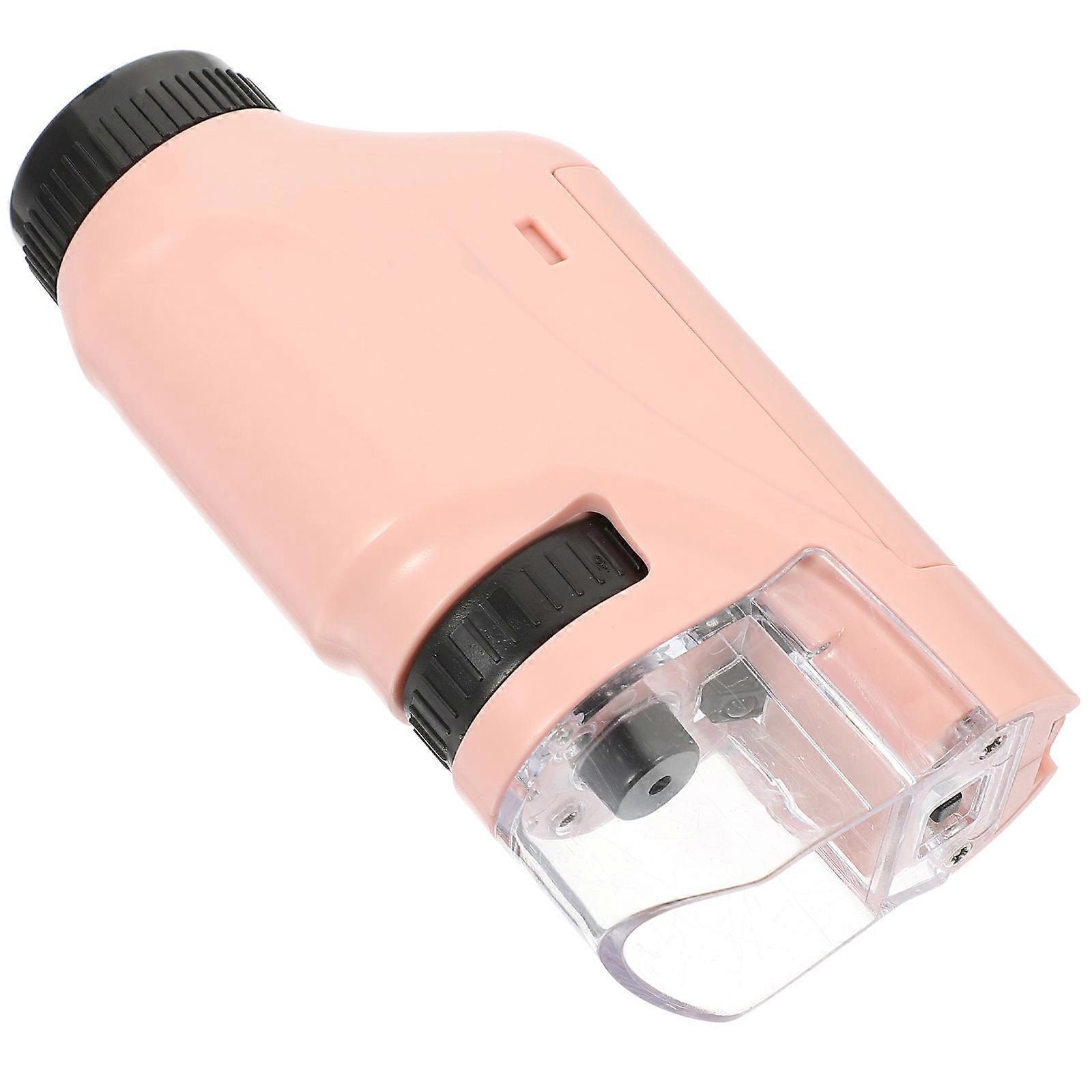 Portable Microscope for Beginners, Handheld Biological Magnifier with Optical Lens, Science Experiment Accessory for School Learning and Exploration