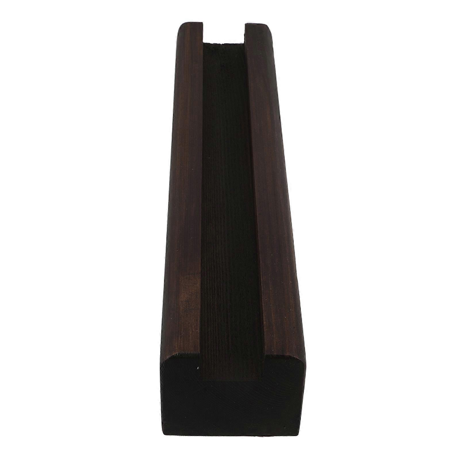 Durable Dark Grey Wood Mirror Floor Stand with AntiSlip Base for Mirrors and Artwork Display