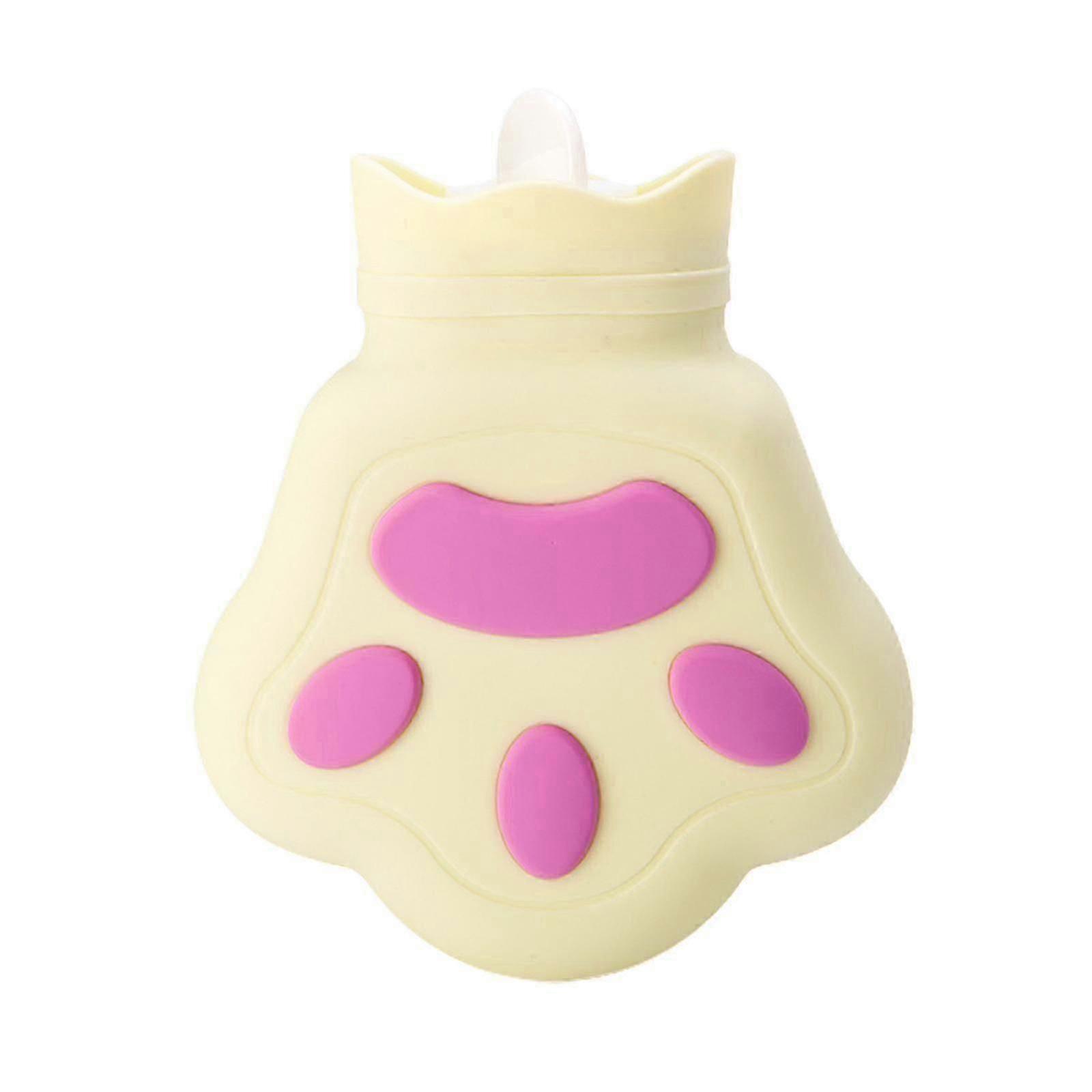 橡胶热水袋，可爱的熊掌形状加热器冬季礼物送给女孩、儿童、Gg