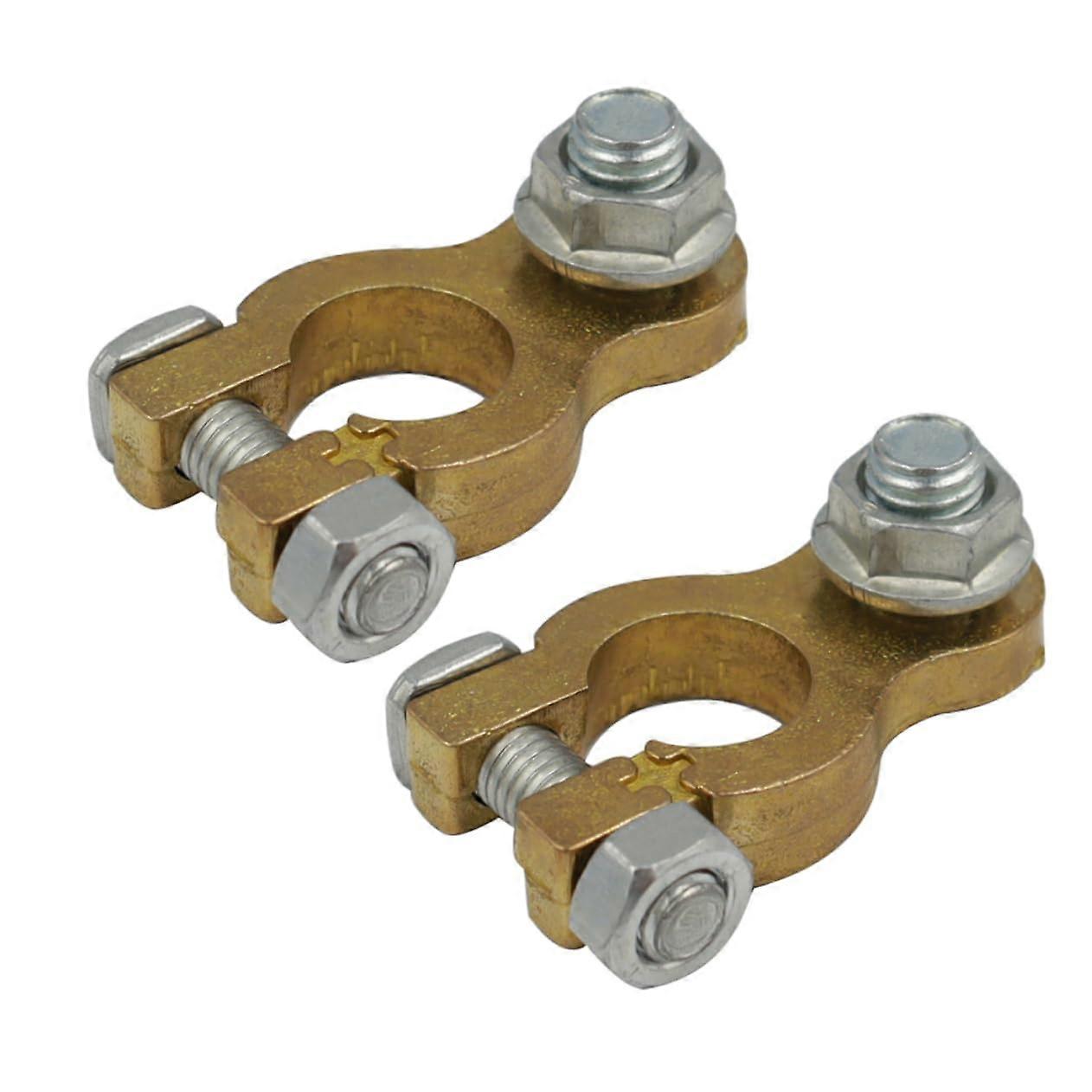 1 Pair Car Battery Terminals Positive Isolator Terminal Plug for 12V Batteries – Iron Terminal Connector Automatic Clamp