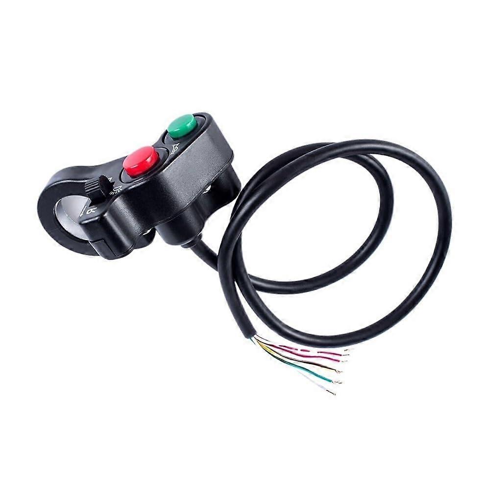 Motorcycle Handlebar Control Switch Universal 7/8'' 22mm Horn Turn Signal On/Off Button Light Switch