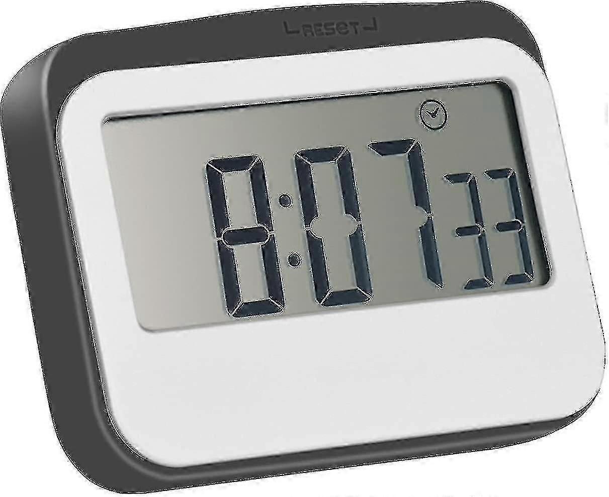 Magnetic Digital 24 Hours Kitchen Timer/clock With Large Screen (1pc, Gray)