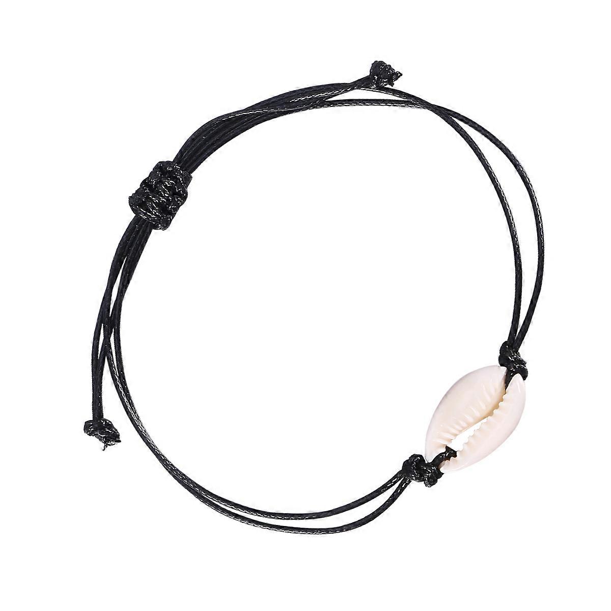 Fashion Beautiful Shell Bracelet For Black Beige Designed For Parties Or Travel 2 Pcs