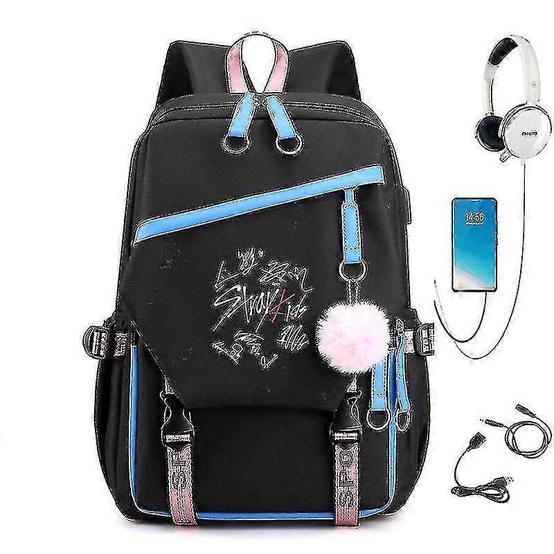 Stray Kids Combo Around The Same Usb Backpack Schoolbag Backpack Korean