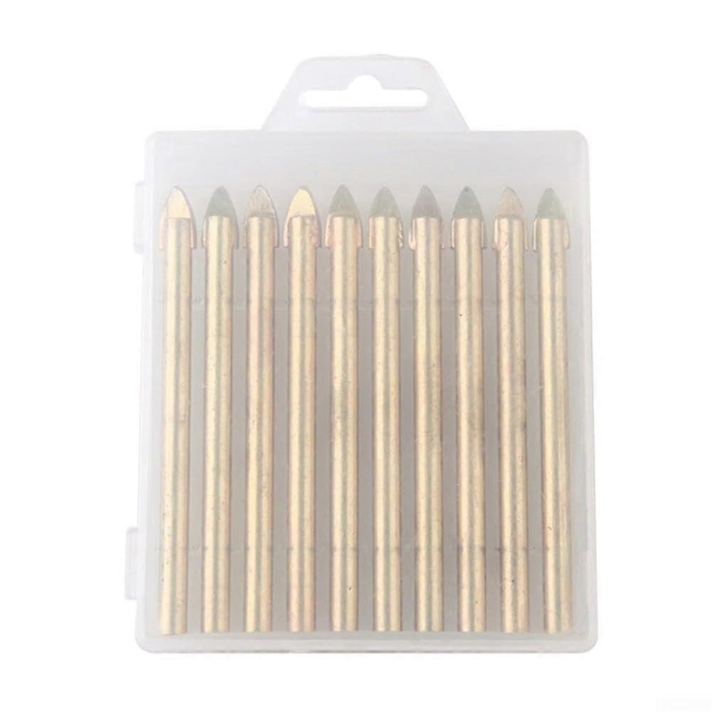 Drilling Tools Ten Piece Set Six Millimeter Size Tile Drilling Ceramic Tile Compatibility Reliable Drill Bit Kit
