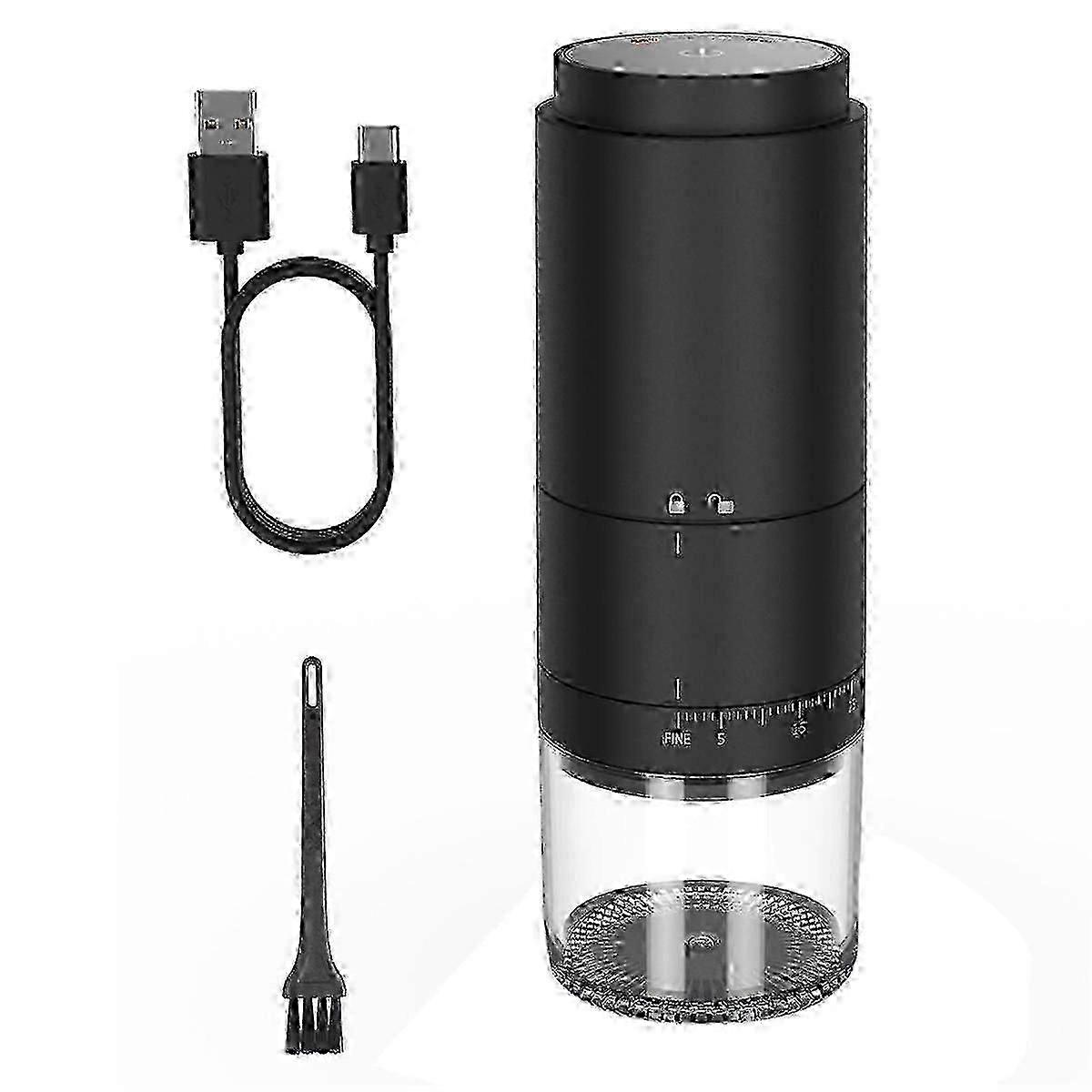 Portable Battery Powered Burr Coffee Grinder with 38 Adjustable Settings, for