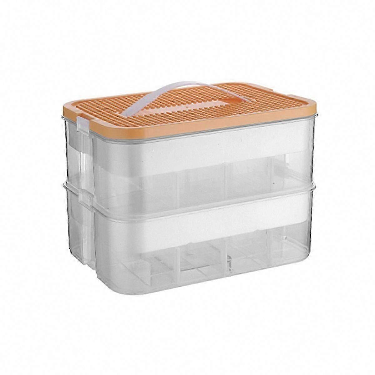 Brick Shaped Plastic Storage Box for Kids Building Blocks - Stackable Organizer for Toys & Sundries