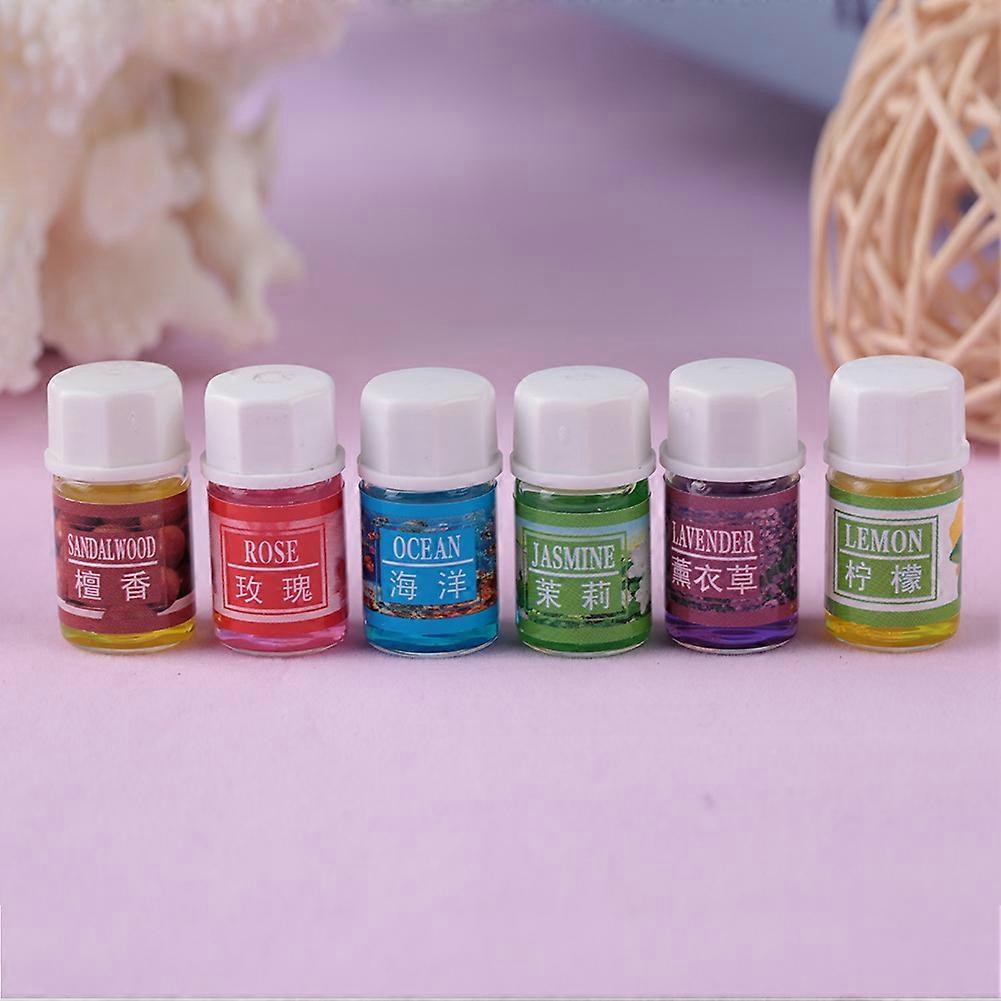 6Pcs 3ML Aromatherapy Essential Oil Set 02# Red Box, 1.5x1.5x3cm