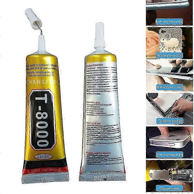15ml T8000 Multi-Purpose Liquid Glue for Touchscreen Phone Repairs and General Household Use