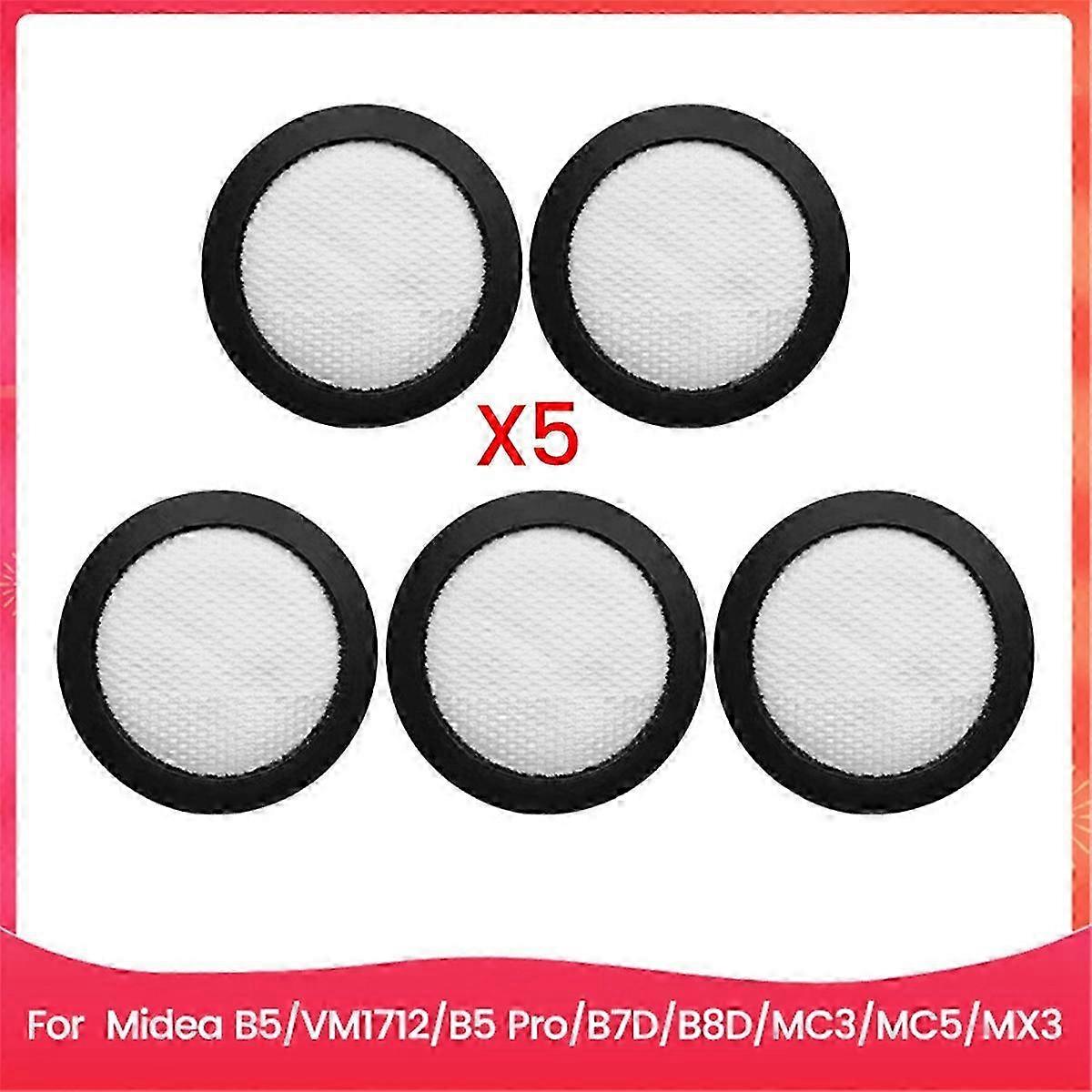 5PCS Vacuum Filter Accessories Fit for B5 VM1712 B5 Pro B7D B8D MC3 MC5 MX3 Mite Remover Accessories Replacement