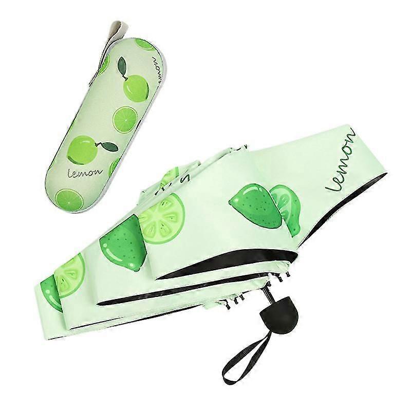 Ultra Lights and Small Mini Umbrella with Cute Capsule Case 5 Folding Compact Pocket Umbrella