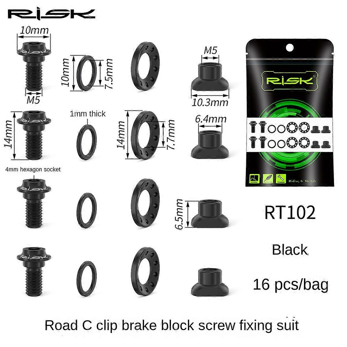 Highway bike C-type brake screw kit, made of metal, suitable for multiple scenarios