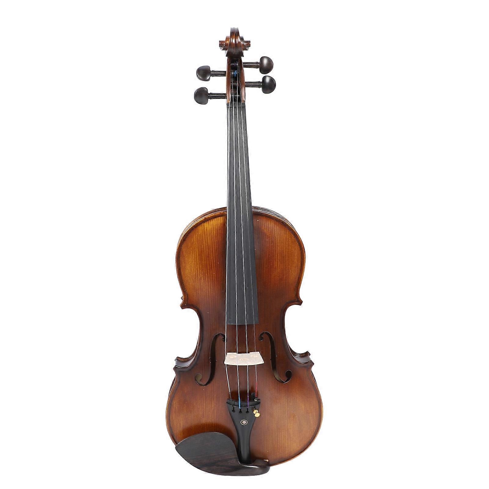 4/4 Size Beginner Violin Kit with Bow, Strings, Tuner & Rosin Set