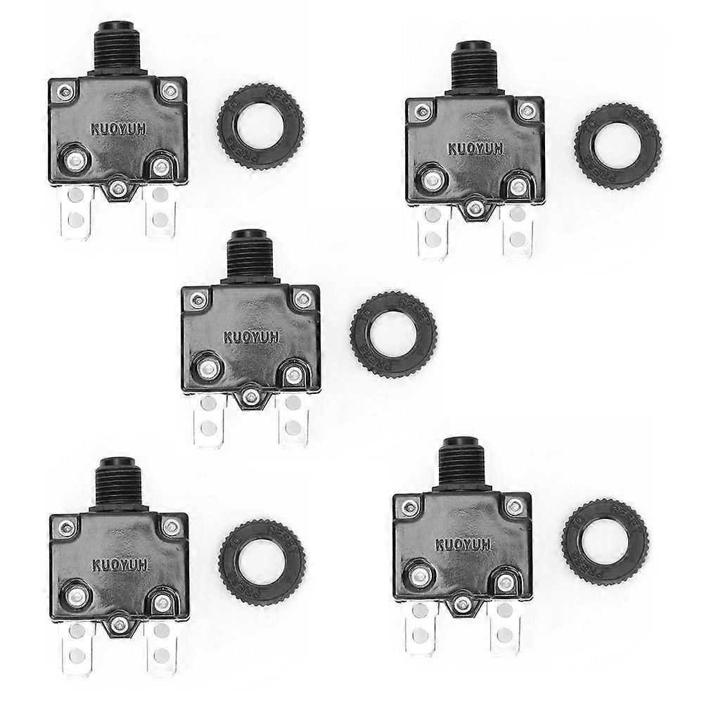 5pcs Electric Air Compressor Circuit Breaker Overload Over Current Protection Switch17A