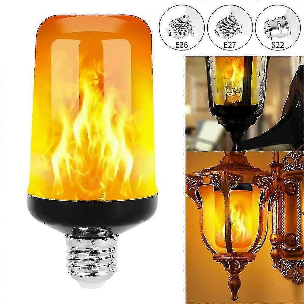 Led Flame Bulb 5w Simulation Flame Effect Halloween Decorative Bulb 2pcs