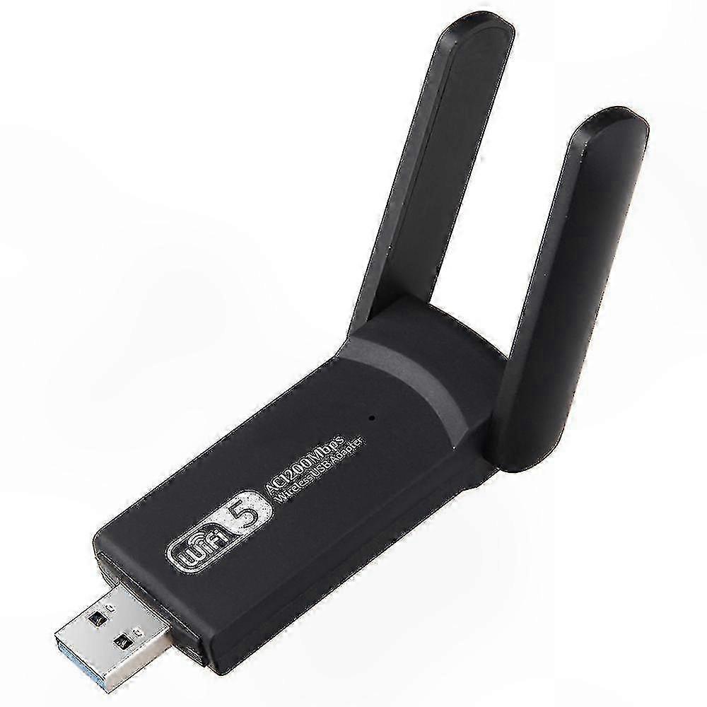 Dual-Band 1200Mbps WiFi Adapter with USB 3.0 and Dual Antennas for 5GHz/867Mbps and 2.4GHz/300Mbps Networking
