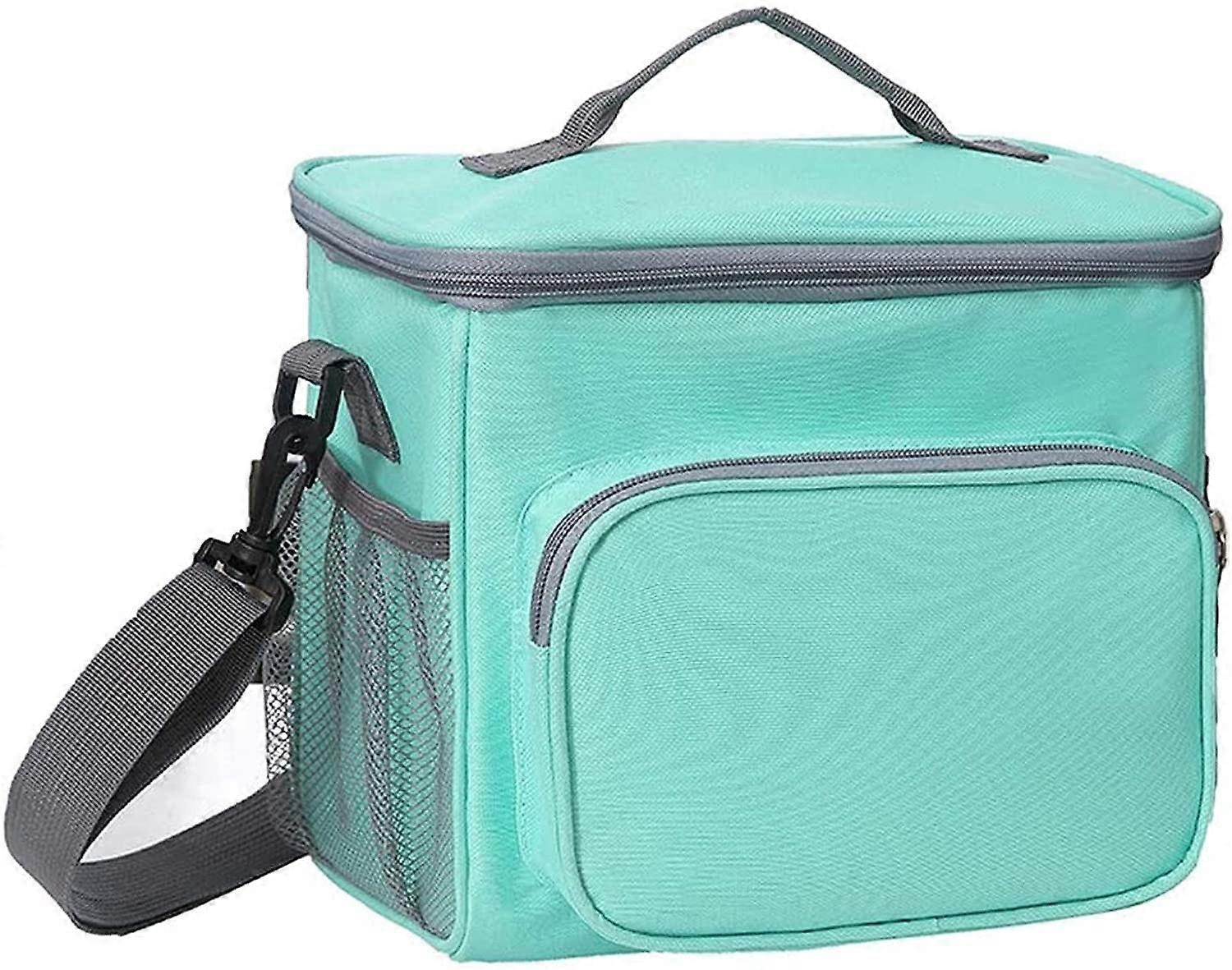 Cooler Bag, 10L Lunch Box, Insulated Lunch Bag With Adjustable Shoulder Strap, Portable Waterproof